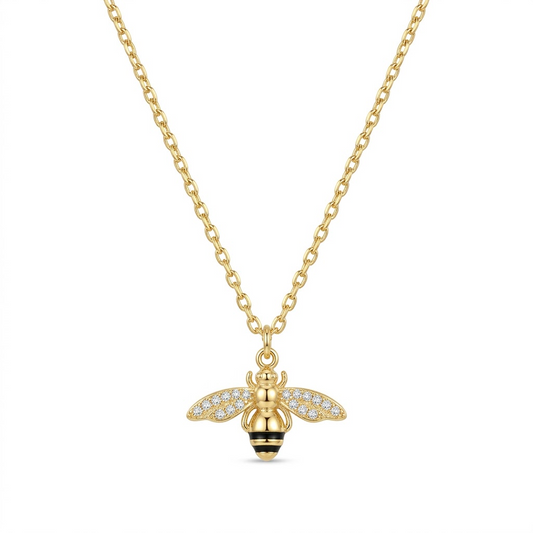 Verde Bee Pendant Necklace