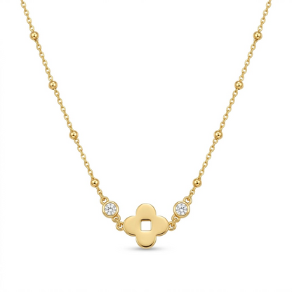 Verde Clover Ball Chain Necklace
