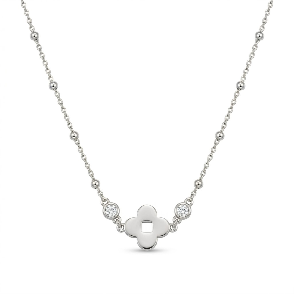Verde Clover Ball Chain Necklace