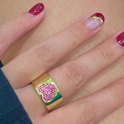 The Heart Band Ring