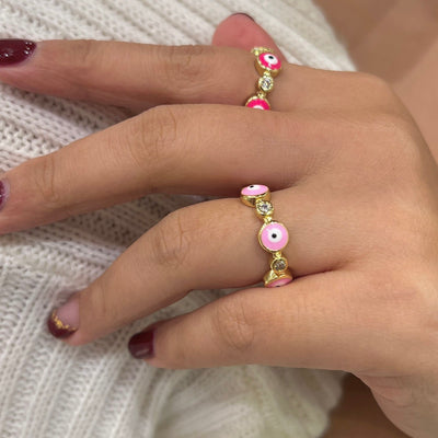 The Enamel Eye Eternity Ring