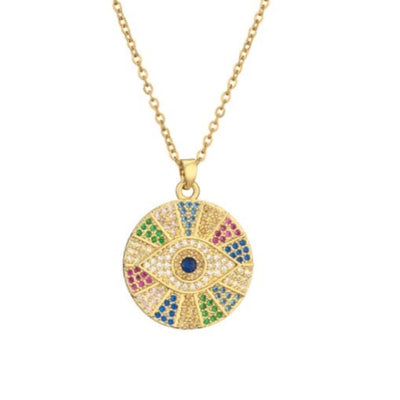 The Wheel Eye Necklace