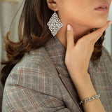 Diamond Filagree Earrings