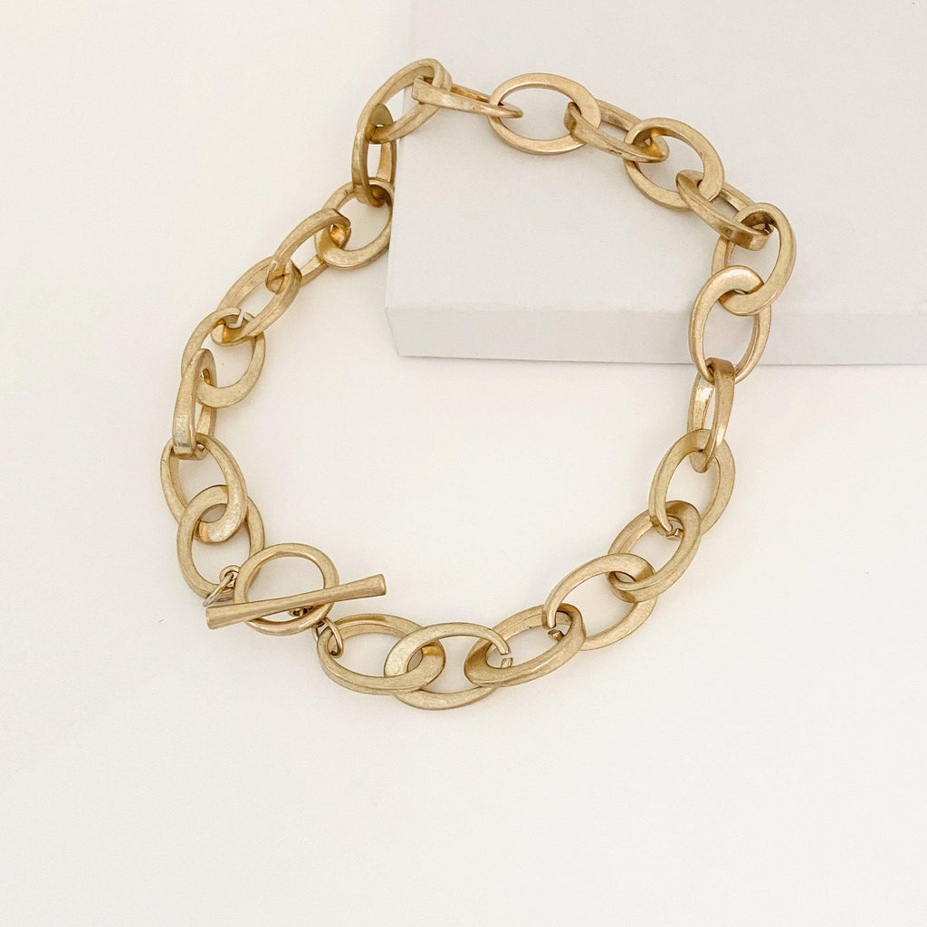 The Chunky Round Toggle Necklace - ShopHannaLee