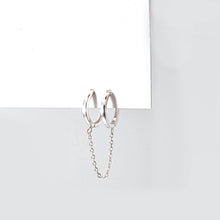 Load image into Gallery viewer, Double Plain Chain Ear Huggies (Sold Individually) - ShopHannaLee