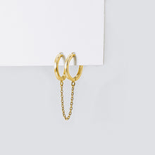 Load image into Gallery viewer, Double Plain Chain Ear Huggies (Sold Individually) - ShopHannaLee