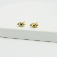 Load image into Gallery viewer, Oval Crystal Eye Stud - ShopHannaLee