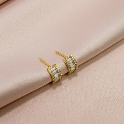 Mini Half Baguette Hoops - ShopHannaLee