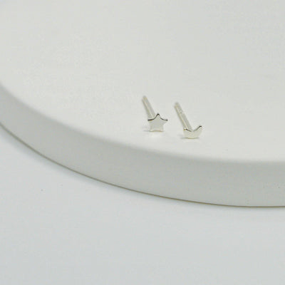 Mini Moon Star Stud - ShopHannaLee