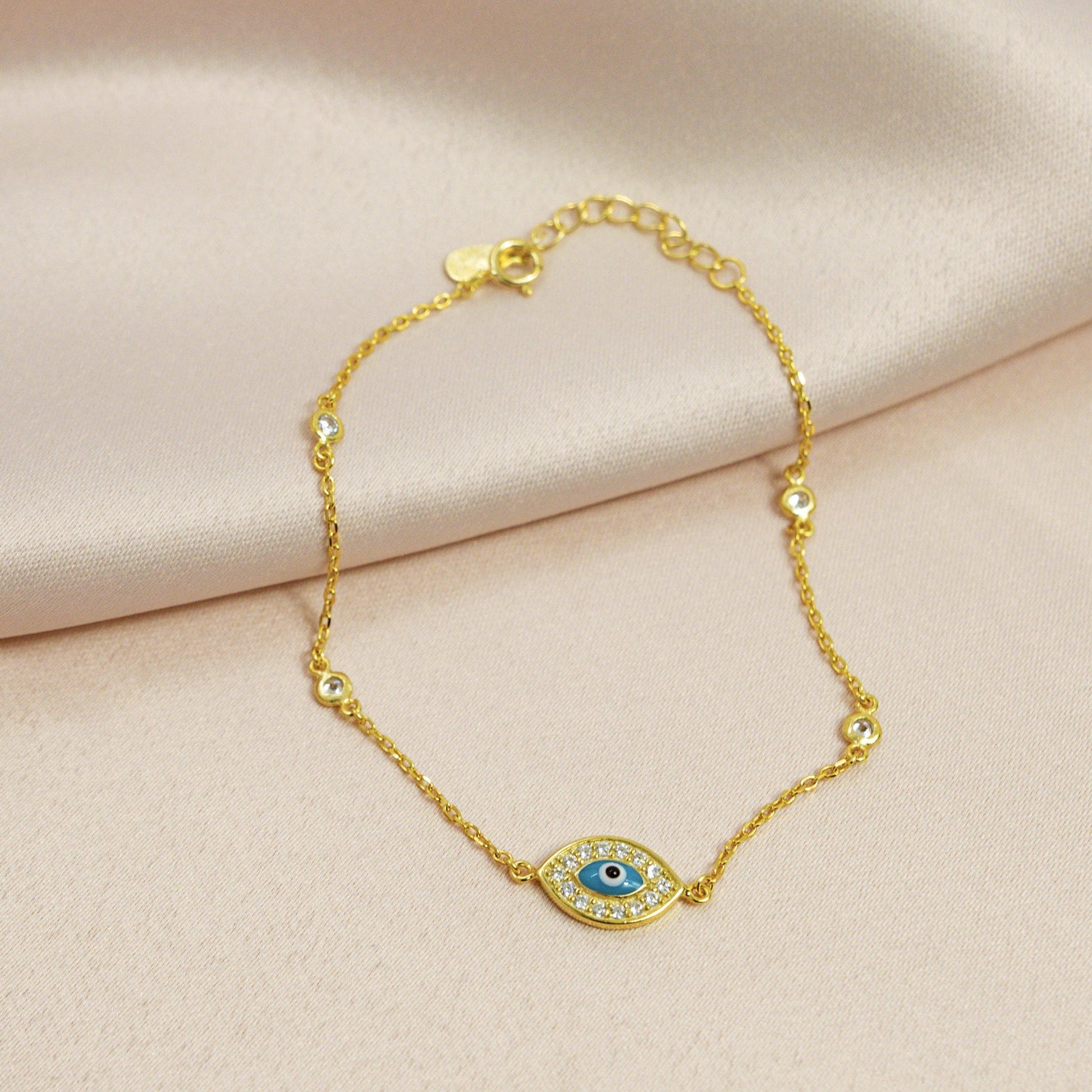 Diamond By The Yard Oval Eye Bracelet - ShopHannaLee