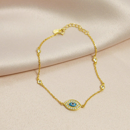 Diamond By The Yard Oval Eye Bracelet - ShopHannaLee