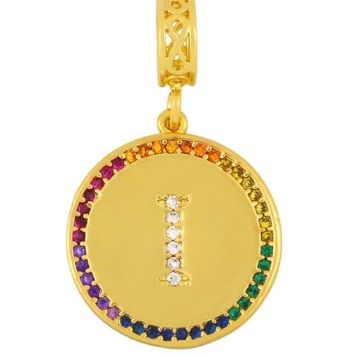 The Coin Initial Pendant