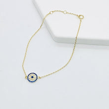Load image into Gallery viewer, Small Evil Eye Bracelet - ShopHannaLee