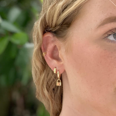 The Padlock Huggies - ShopHannaLee