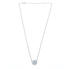 Load image into Gallery viewer, Round MOP Evil Eye Necklace - ShopHannaLee