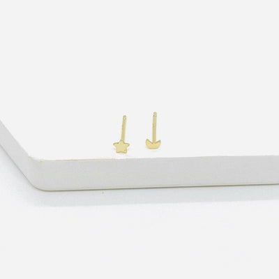 Mini Moon Star Stud - ShopHannaLee