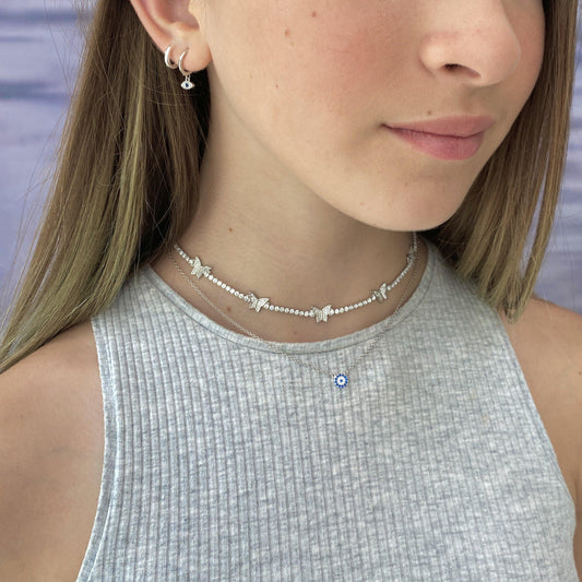 Mini Evil Eye Necklace - ShopHannaLee