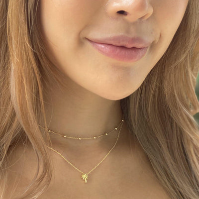 Mini Palm Tree Necklace - ShopHannaLee