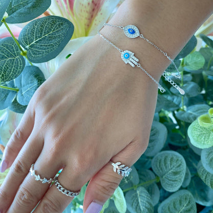 Crystal Hamsa Bracelet - ShopHannaLee