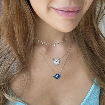 Mini Floating Disc Necklace - ShopHannaLee