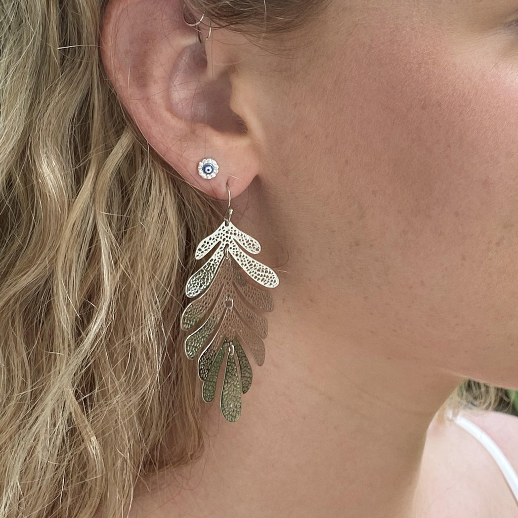 The Layered Leaf Earrings - ShopHannaLee
