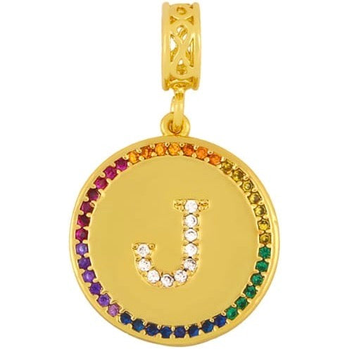 The Coin Initial Pendant