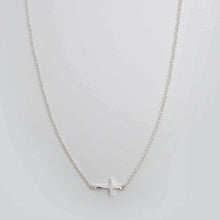 Load image into Gallery viewer, Mini Side Cross Necklace - ShopHannaLee