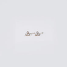 Load image into Gallery viewer, Mini Triple CZ Stud (Sold Individually) - ShopHannaLee