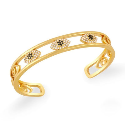 The Pave Eye Bangle