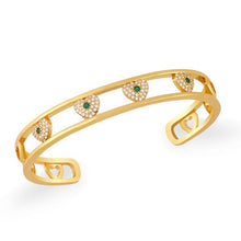 Load image into Gallery viewer, The Pave Heart Bangle