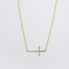 Load image into Gallery viewer, Side Cross Necklace - ShopHannaLee